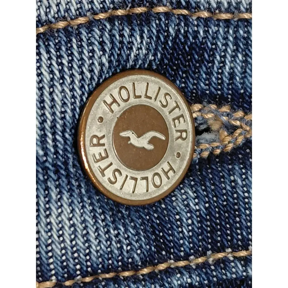 Hollister Cotton Blend Colorblock Mom Stretch Jeans Women Size W23 L25